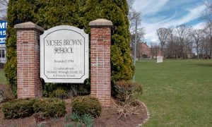 Moses Brown School sign